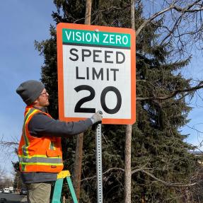 vision zero sign